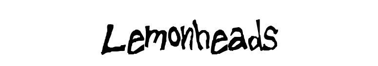 Lemonheads font preview