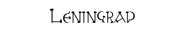 Leningrad font preview