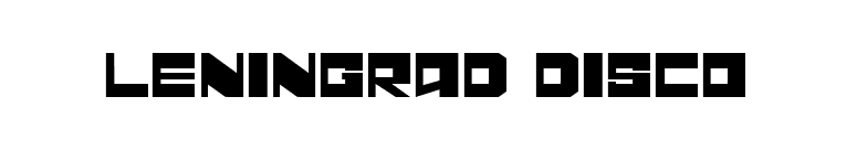 Leningrad Disco font preview
