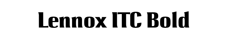 Lennox ITC Bold font preview