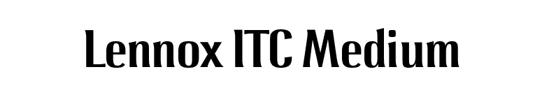 Lennox ITC Medium font preview