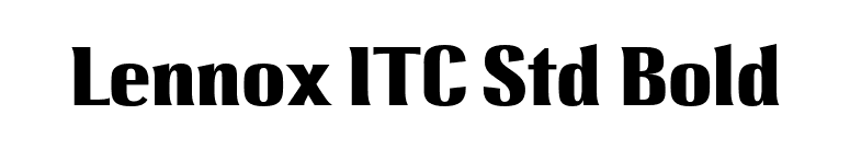 Lennox ITC Std Bold font preview