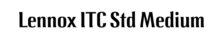 Lennox ITC Std Medium font preview