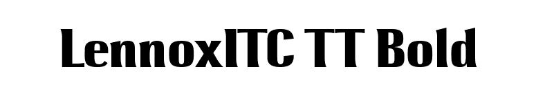 LennoxITC TT Bold font preview