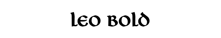 Leo Bold font preview