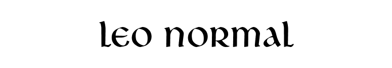 Leo Normal font preview