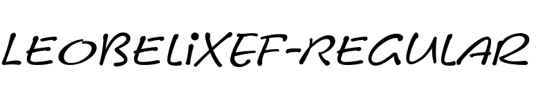 LeObelixEF-Regular font preview