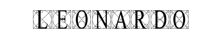 Leonardo font preview
