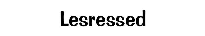 Lesressed font preview