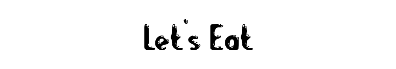 Let's Eat font preview