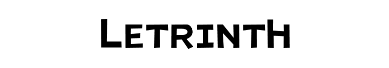 Letrinth font preview