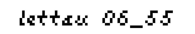 lettau 06_55 font preview