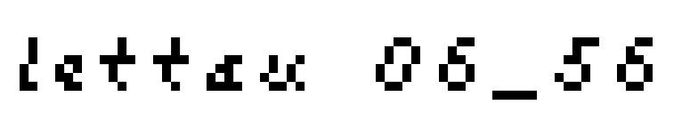 lettau 06_56 font preview