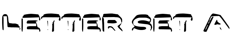 Letter Set A font preview
