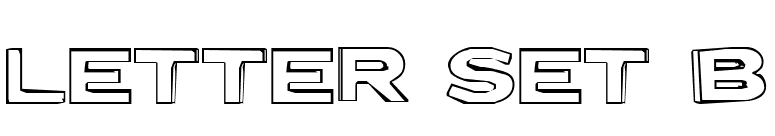 Letter Set B font preview