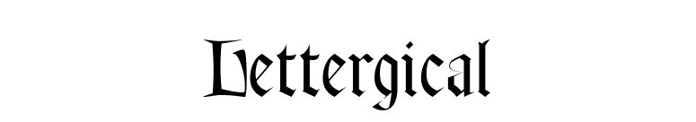 Lettergical font preview