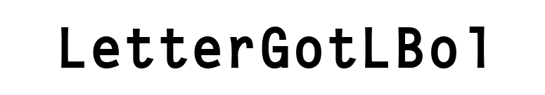 LetterGotLBol font preview