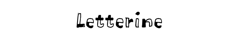 Letterine font preview