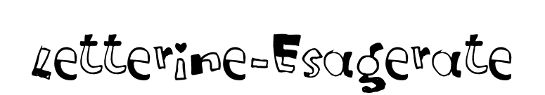 Letterine-Esagerate font preview