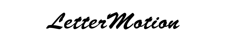 LetterMotion font preview