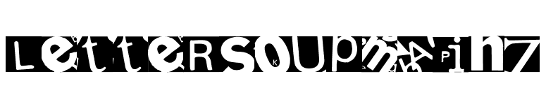 LetterSoupMainz font preview
