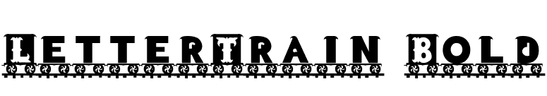 LetterTrain Bold font preview