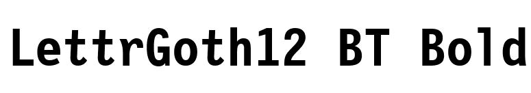 LettrGoth12 BT Bold font preview