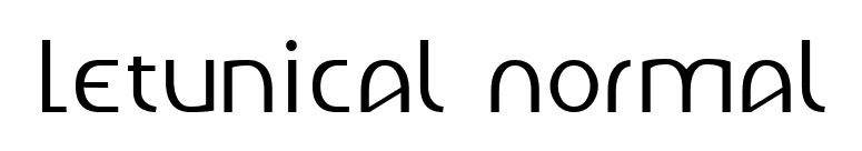 Letunical Normal font preview