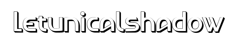 LetunicalShadow font preview