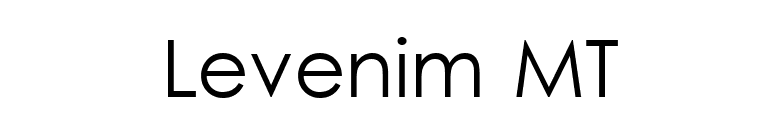Levenim MT font preview