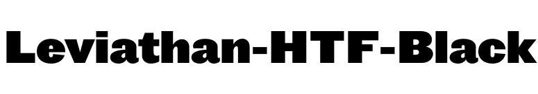 Leviathan-HTF-Black font preview
