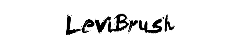 LeviBrush font preview