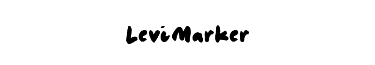 LeviMarker font preview