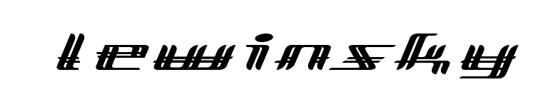 Lewinsky font preview