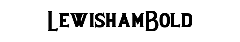 LewishamBold font preview