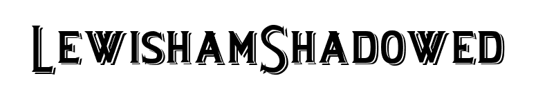 LewishamShadowed font preview