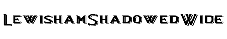 LewishamShadowedWide font preview