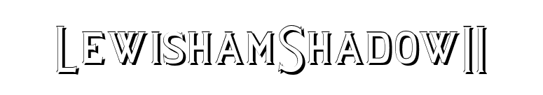 LewishamShadowII font preview