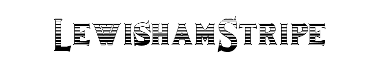 LewishamStripe font preview