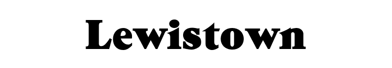 Lewistown font preview