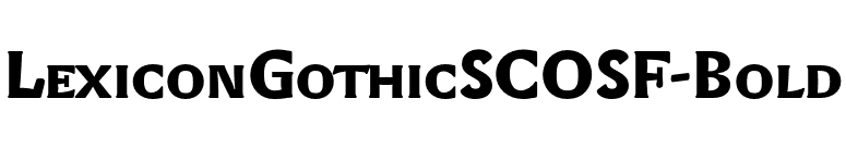 LexiconGothicSCOSF-Bold font preview