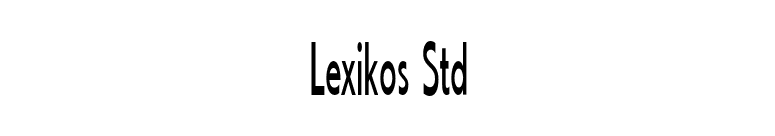 Lexikos Std font preview