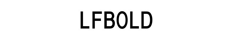 LFBOLD font preview