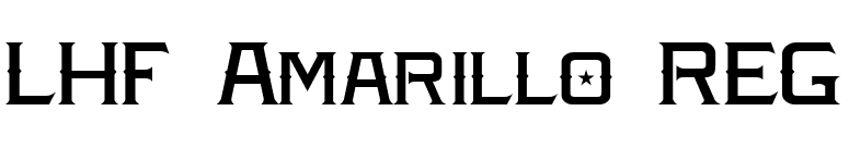 LHF Amarillo REG font preview