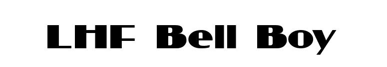 LHF Bell Boy font preview