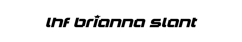 LHF Brianna Slant font preview