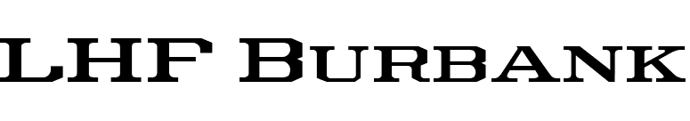 LHF Burbank font preview