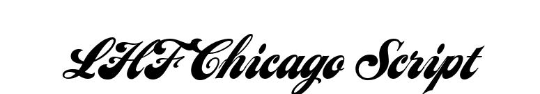 LHF Chicago Script font preview