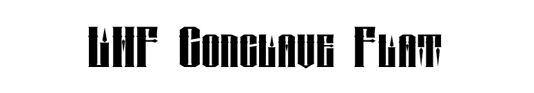 LHF Conclave Flat font preview