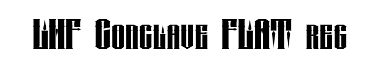 LHF Conclave FLAT reg font preview